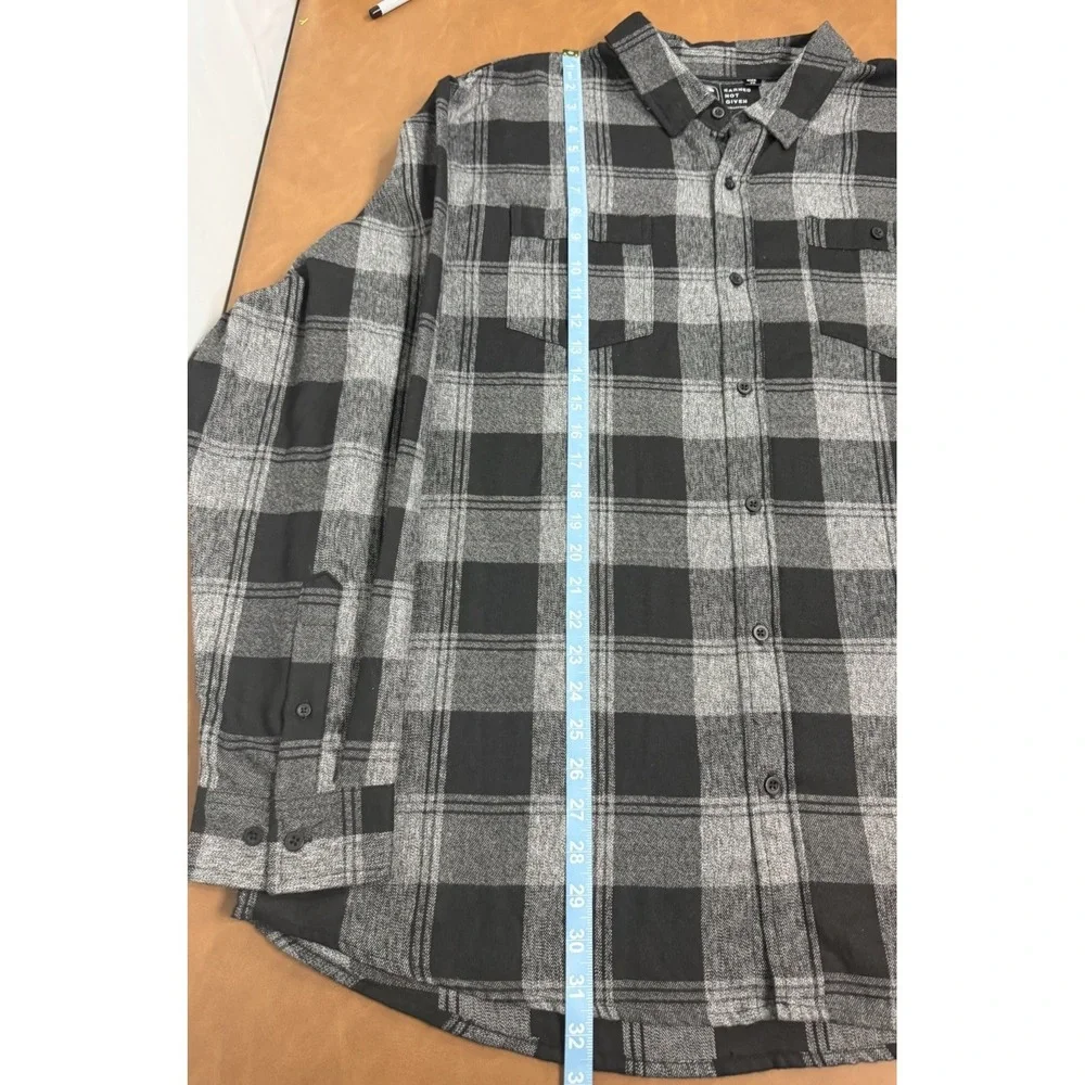 Earned Not Given 2025 Men's 2XL Black Gray Flannel The Lift Box